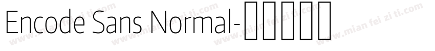Encode Sans Normal字体转换